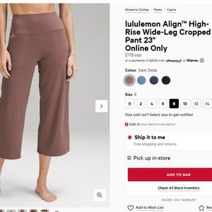 Align Wide Leg Crop 23"